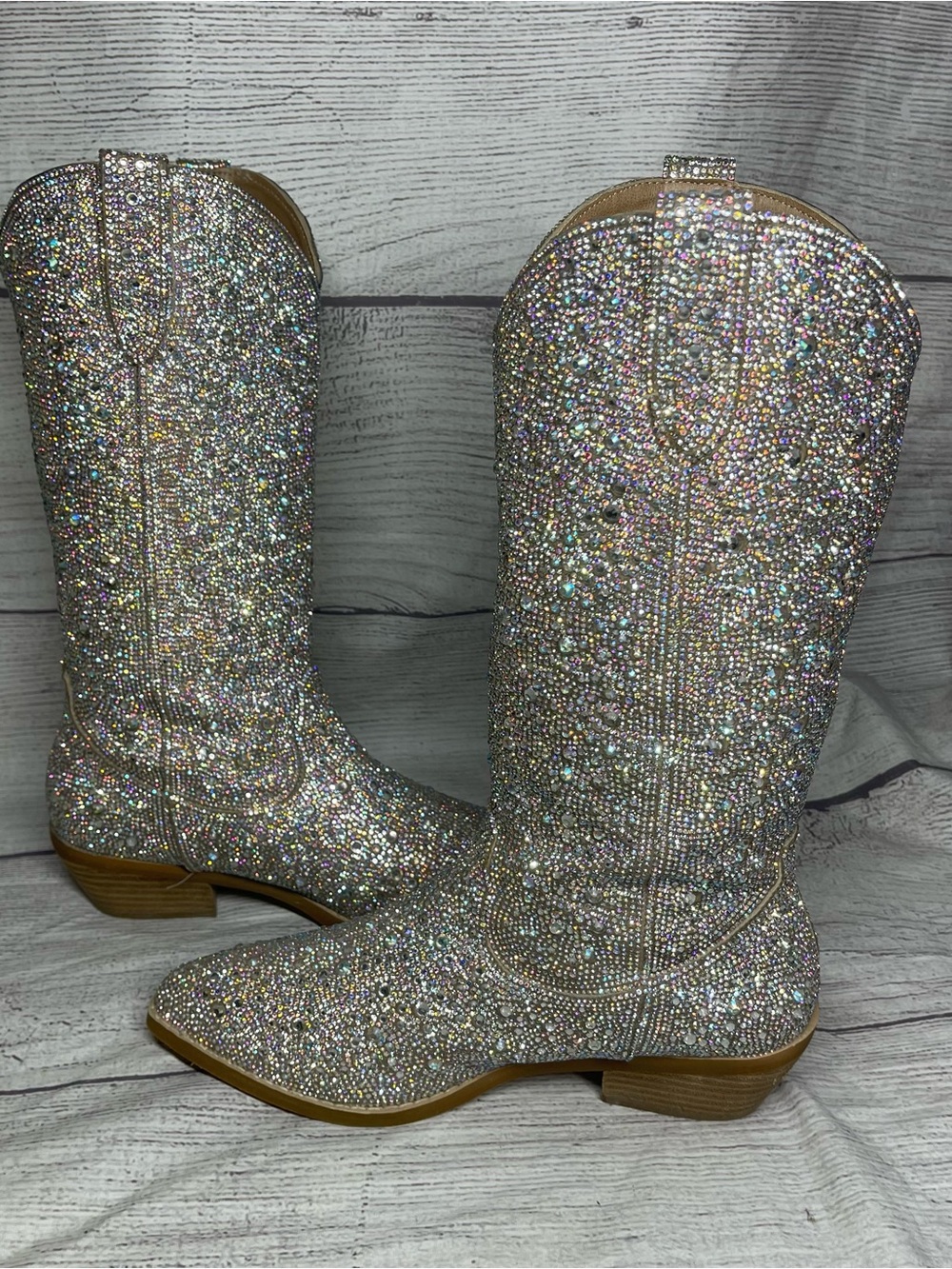 Madden Girl Women’s 8 Redford Rhinestone Western Boots - Picture 5 of 8